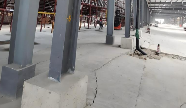 庆阳厂房混凝土地面下沉原因及加固方案！